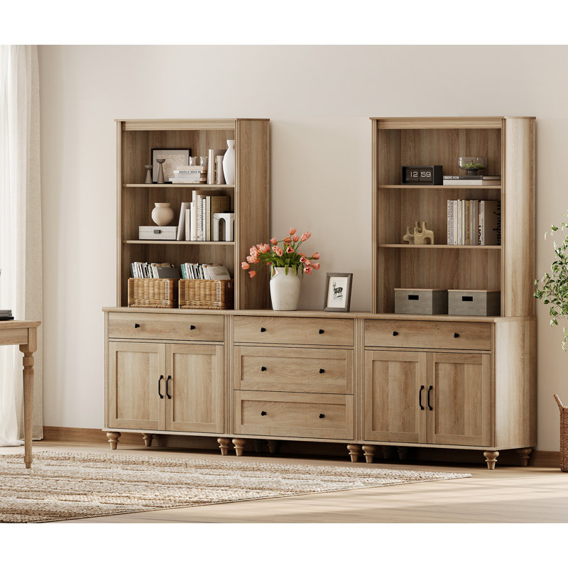 Large oak bookshelf discount